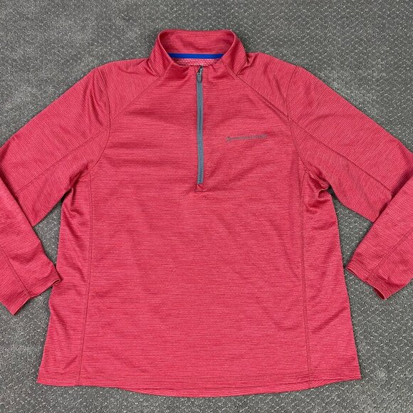 Vineyard Vines 1/4 Zip Pullover Men's XL Red Pink Sankaty Performance Golf - Picture 1 of 13